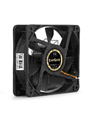 Вентилятор для корпуса ExeGate EX12038B3P-24 черный, 120 мм, 3000 об/мин, 46.1 дБ, 3 pin