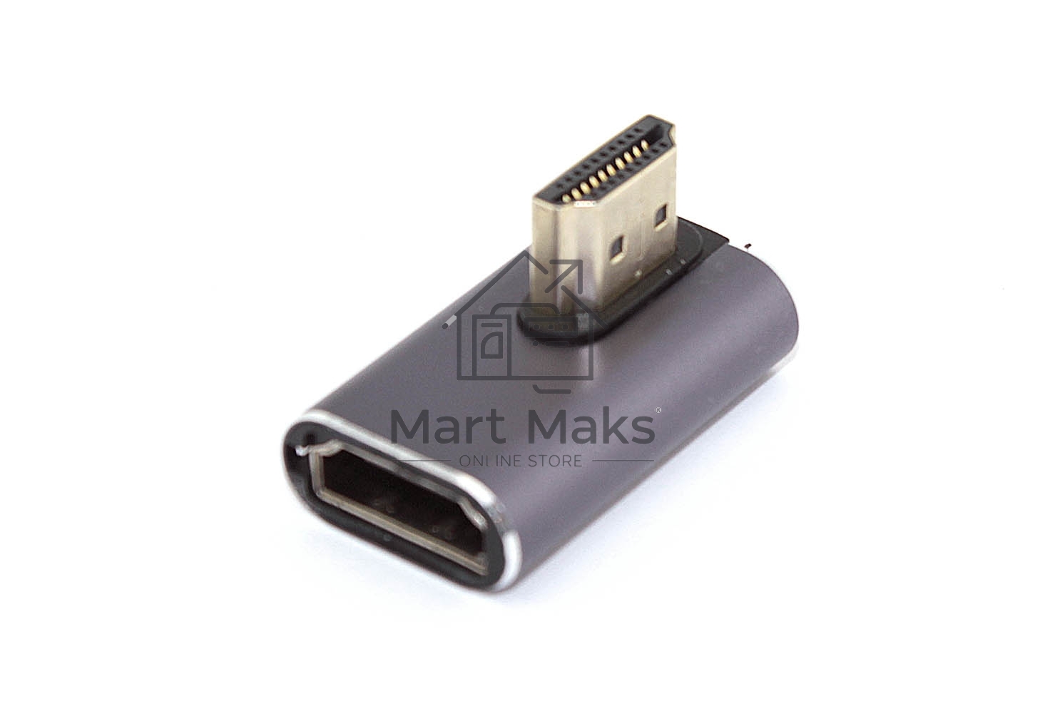 Переходник HDMI угловой папа-мама влево