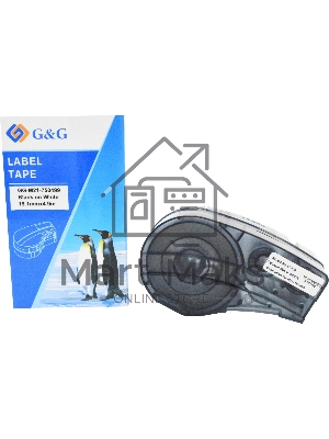 Картридж ленточный G&G GG-M21-750499 черный на белом 19.1x4.9 для Brady BMP21-PLUS, BMP21-LAB