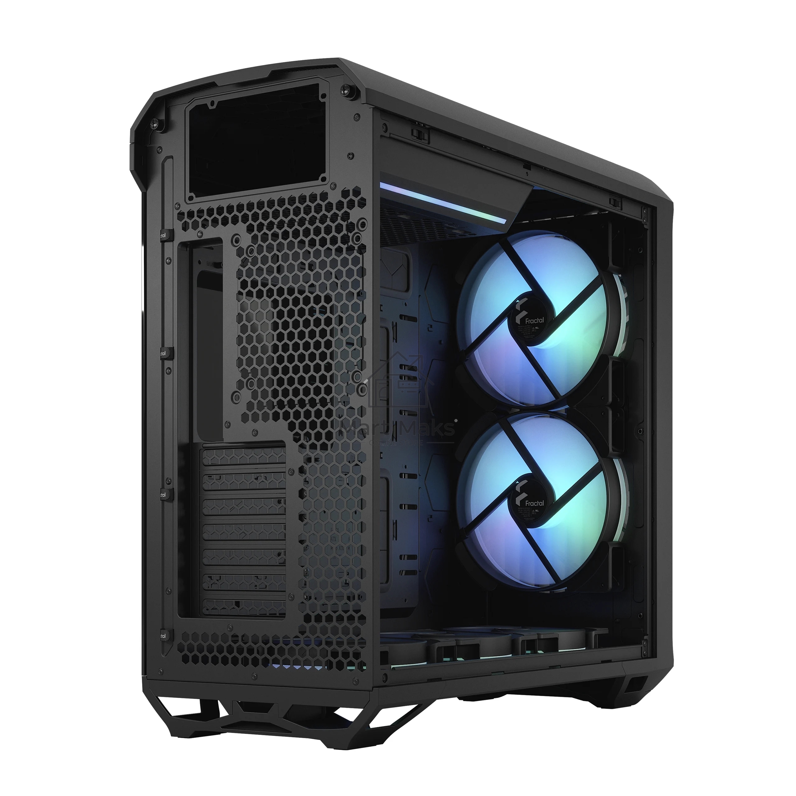 Корпус Fractal Design Torrent Black RGB TG Light Tint / E-ATX, TG, 2x3.5, 4x2.5, 7xPCI, 1xUSB-C, 2xUSB3.0 / 2x180mm, 3x140mm ARGB fans inc. / FD-C-TOR1A-04