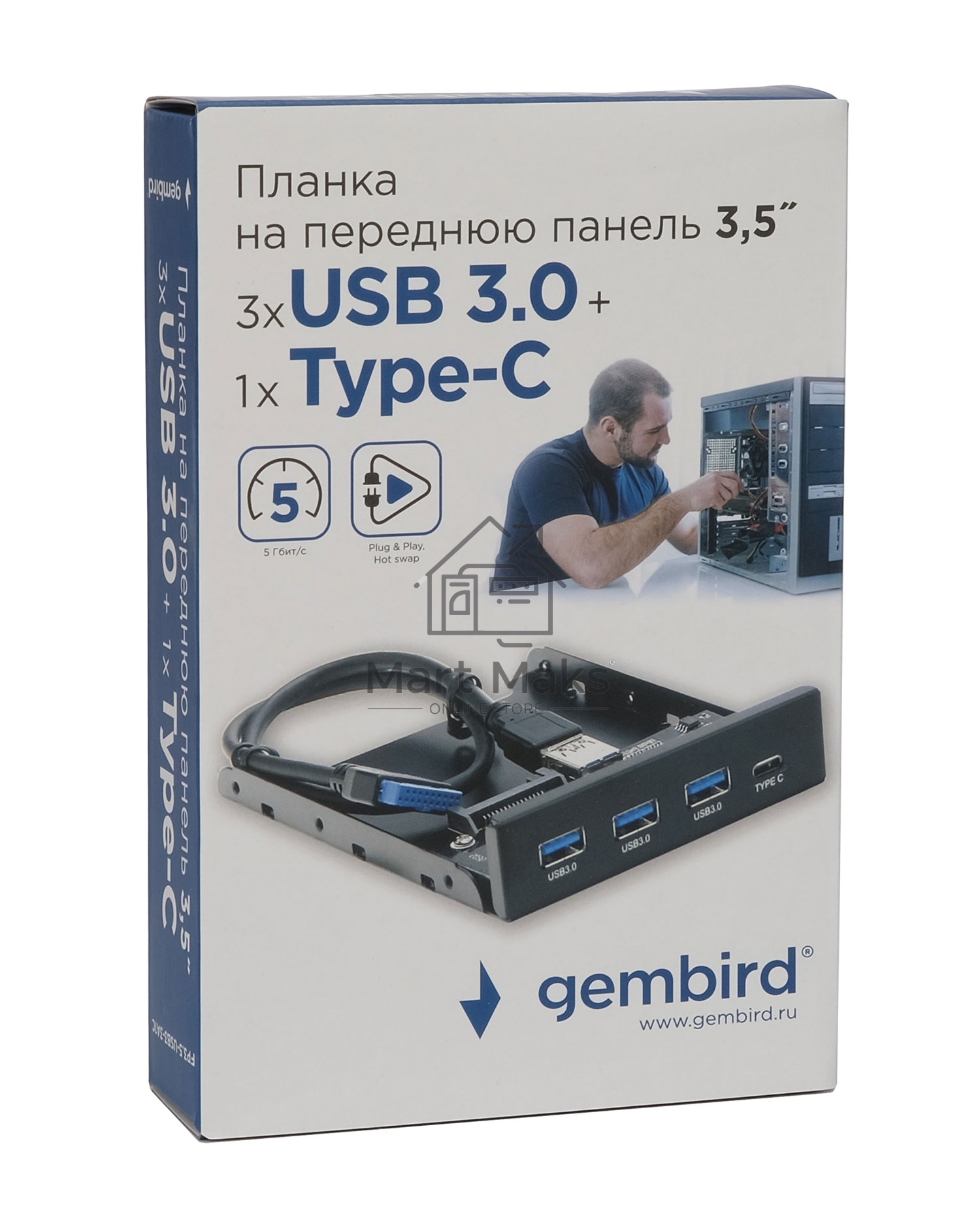 Планка USB 3.0 на переднюю панель 3.5
