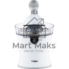 Соковыжималка Haier HJ-700 белый, цитрусовая, 100 Вт, 700 мл, механическое