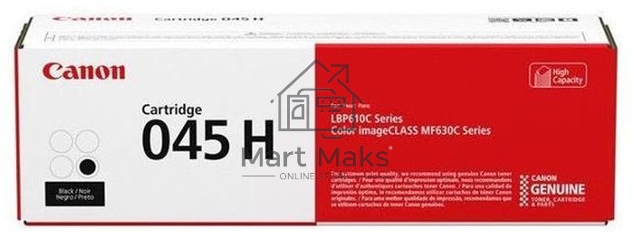 Картридж лазерный Canon 045BK H черный, 2800 стр., для i-SENSYS MF631/633/635, LBP611