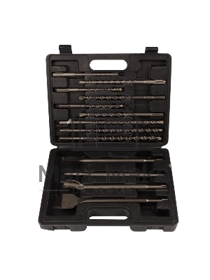 Набор буров и долот KRANZ SDS PLUS, 13 предметов