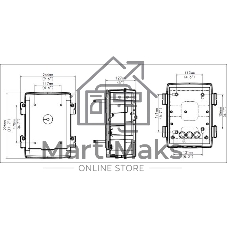 Монтажная коробка Uniview TR-JB12-IN для PTZ камер, 296мм x 244мм x 127мм, 2.5кг