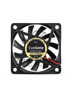 Вентилятор для корпуса ExeGate ExtraPower EP06010B2P черный, 60 мм, 3200 об/мин, 26 дБ, 2 pin