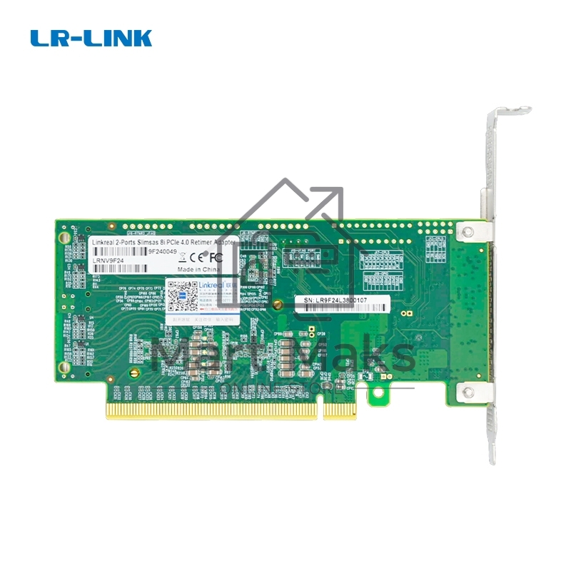 Адаптер для SSD PCIe x16 to Two SlimSAS SFF-8654 8i Retimer Adapter