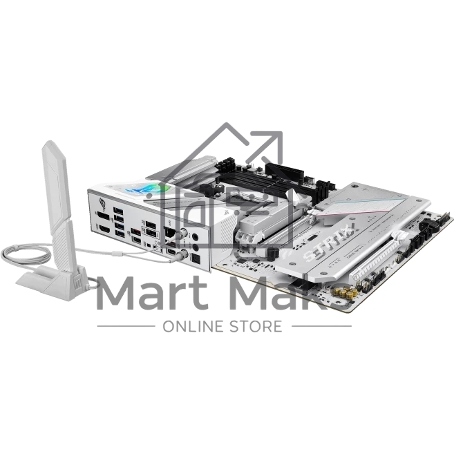 Материнская плата ASUS ROG STRIX B850-A GAMING WIFI, AM5, AMD B850, 4xDDR5, 2xSATA, 4xM.2, 1xPCIe 5.0 x16, 1xPCIe 4.0 x16, 1xPCIe x4, 1xDP, 1xHDMI, 1x2.5Gb LAN, 1xUSB-C 20Gbps, 1xUSB-C 10Gbps, 2xUSB-A 10Gbps, 4xUSB 5Gbps, 2xUSB-A 2.0, 3x3.5 мм, 7.1, ATX