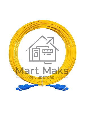 Патч-корд волоконно-оптический ExeGate FC-S-9-SC-SC-15M-LSZH (Шнур ВО SM 9/125 (OS2/G.652.D), SC/UPC-SC/UPC, Simplex, LSZH, 15 м)