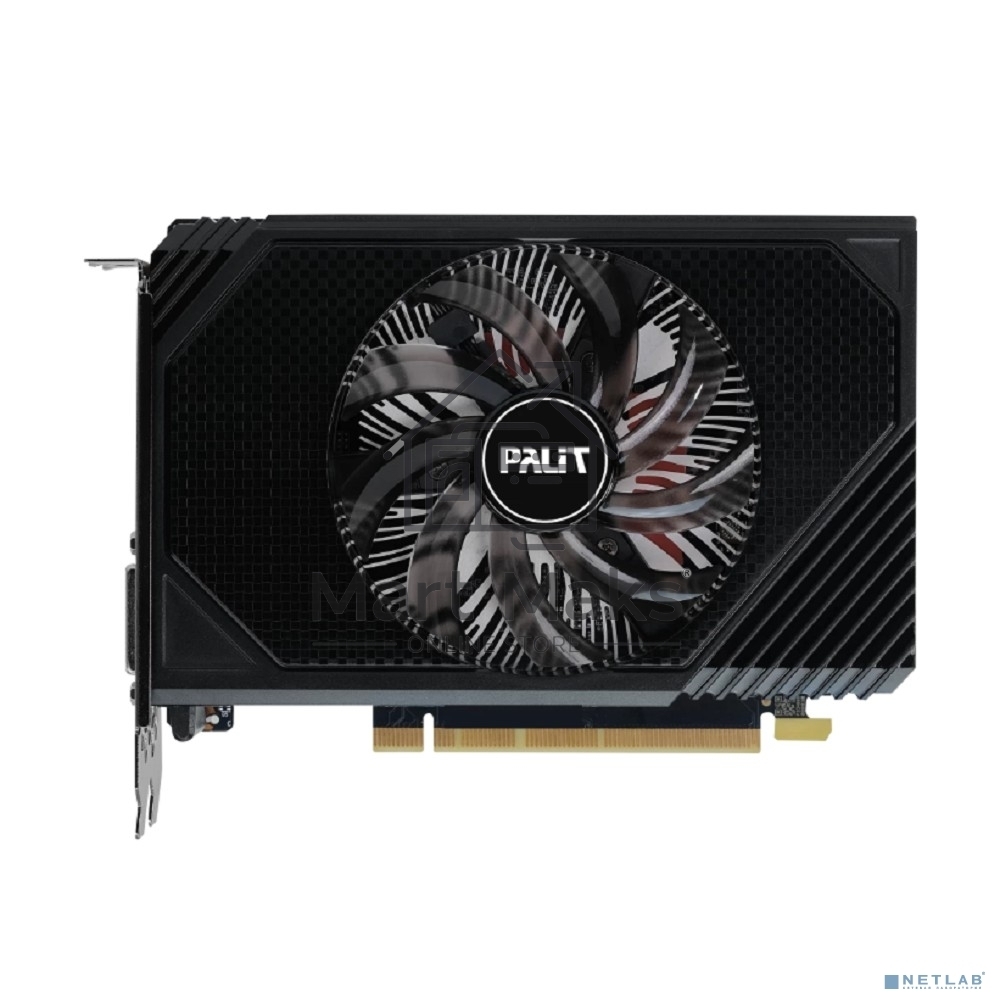 Видеокарта Palit RTX3050 STORMX OC 6Gb NVIDIA GeForce RTX 3050 6Gb PCI-E 4.0 96bit GDDR6 1042/14000 DVIx1 HDMIx1 DPx1 HDCP Ret