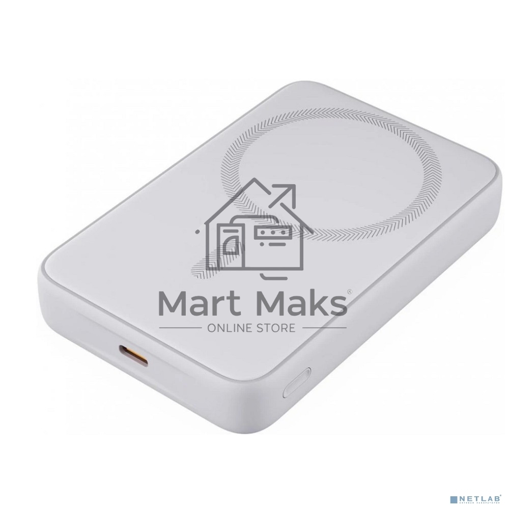 Портативный аккумулятор Aukey Magnetic 10000 Qi белый