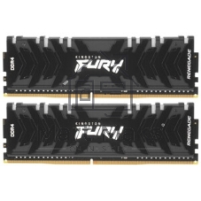 Оперативная память Kingston Fury Renegade, DDR4, 16GB (2x8GB), 3600MHz, CL16, DIMM, с радиаторами, RGB, серый/черный