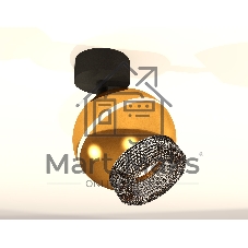 Комплект поворотного светильника Ambrella light XM1105011 PYG/SBK/BK золото желтое полированное/черный песок/тонированный MR16 GU5.3 LED 3W 4200K