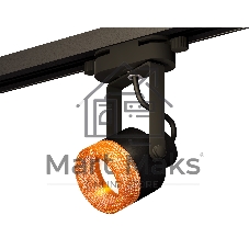 Светильник Ambrella light XT6602064 PBK/CF черный полированный/кофе MR16 GU10 (C6602, N6154)