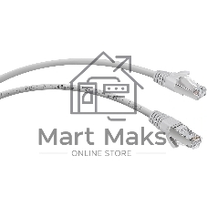 Шнур коммутационный Cabeus, Cat.5e, экр., F/UTP, RJ45/RJ45, LSZH, AWG24 10м, серый