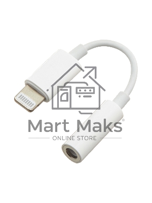 Переходник USB Cablexpert CCA-LM3.5F-01-W, Lightning/Jack3.5F, белый