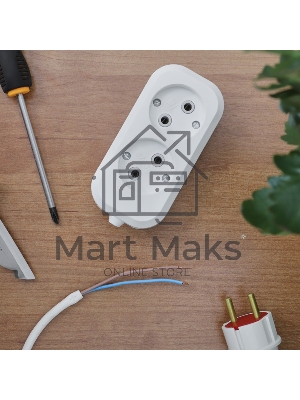 Колодка Rexant 2 гнезда без заземления