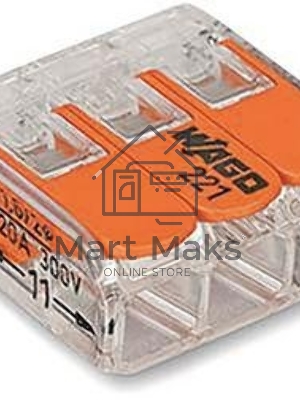 Клемма универс. компактная 3х(0.14-4.0) WAGO 221-413