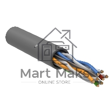 Кабель связи витая пара U/UTP, кат.6 4x2х23AWG solid, LSZH, 305м, серый Кабель связи витая пара U/UTP, кат.6 4x2х23AWG solid, LSZH, 305м, серый