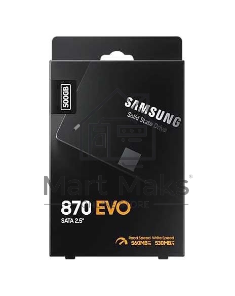 Накопитель SSD Samsung 870 EVO, 500GB, SATA III, 2.5