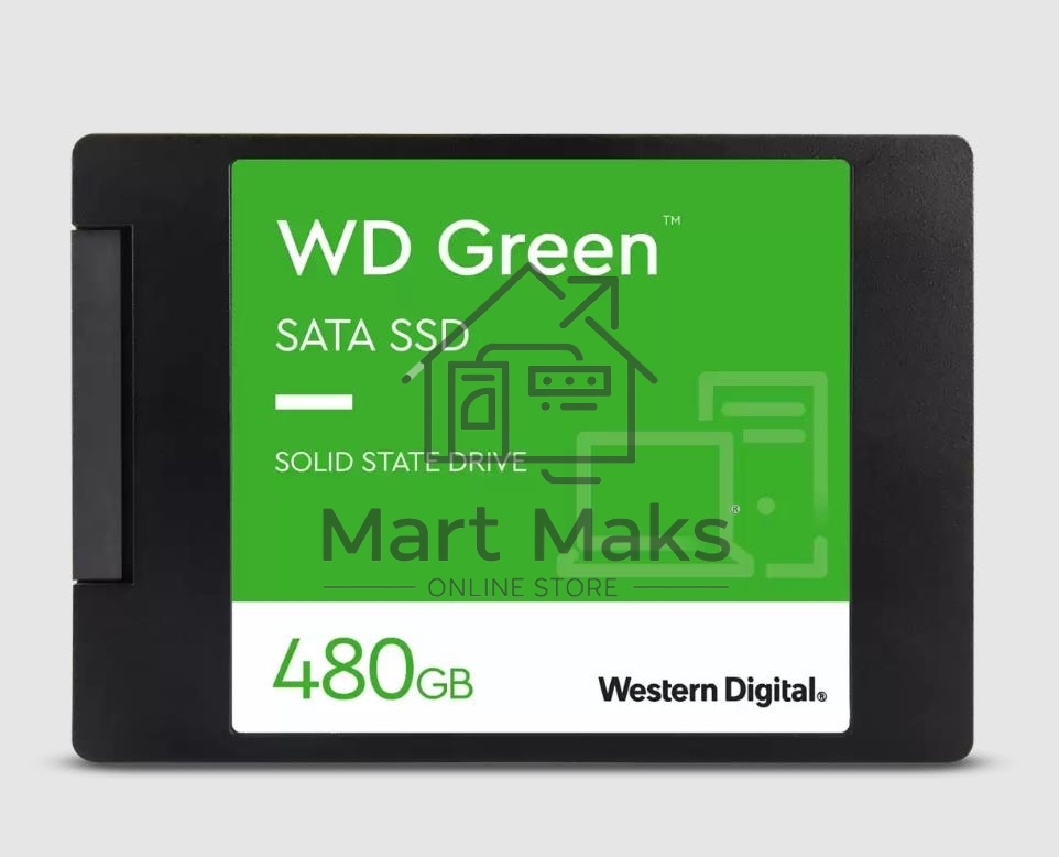 Накопитель SSD WD Green WDS480G3G0A, 480GB, SATA III, 2.5