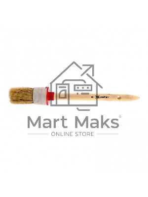 Кисть круглая № 8 (35 мм), натуральная щетина, деревянная ручка MTX 82078