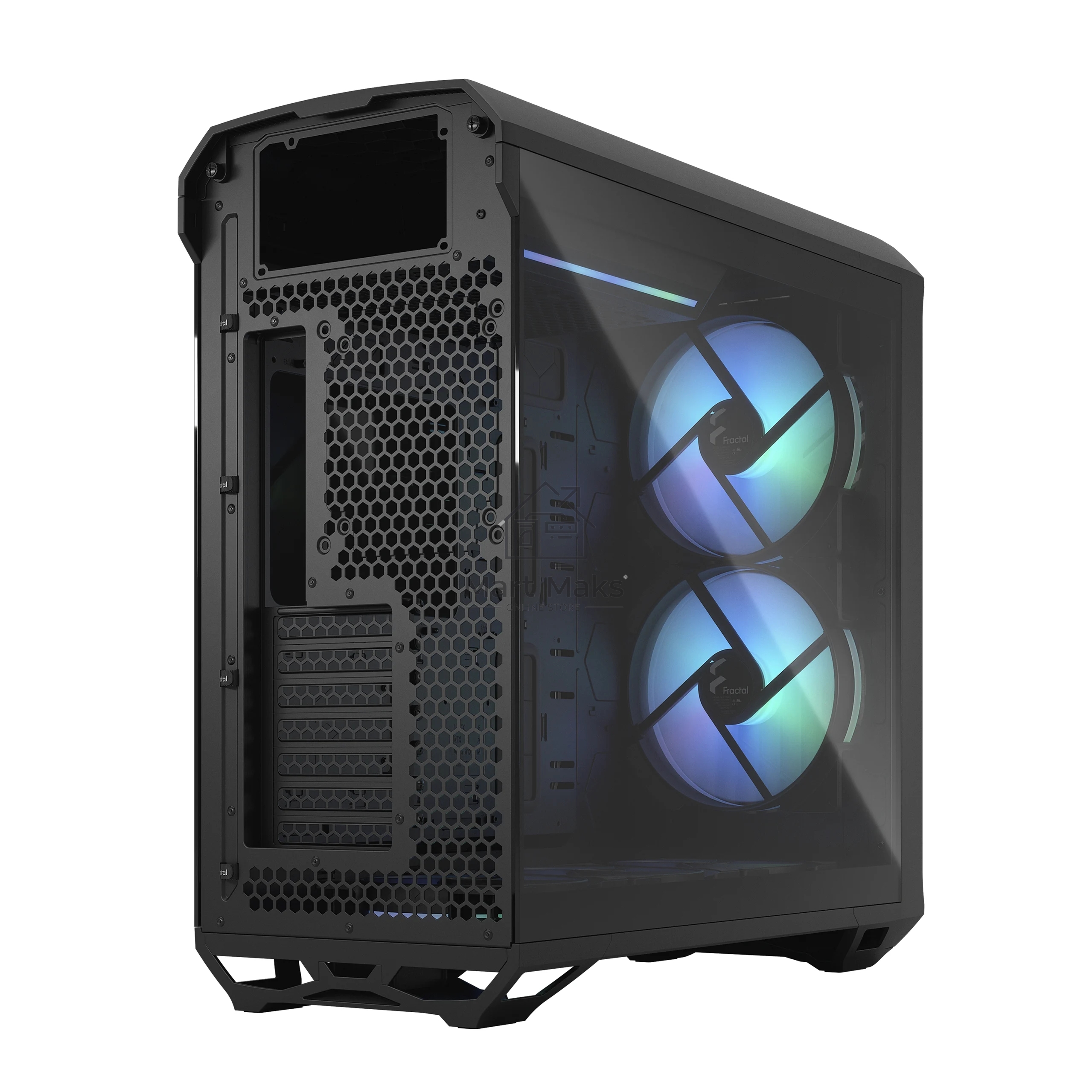Корпус Fractal Design Torrent Black RGB TG Light Tint / E-ATX, TG, 2x3.5, 4x2.5, 7xPCI, 1xUSB-C, 2xUSB3.0 / 2x180mm, 3x140mm ARGB fans inc. / FD-C-TOR1A-04