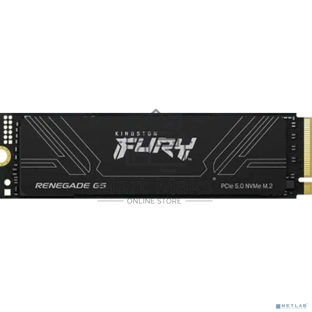 Твердотельный накопитель Kingston SSD Fury Renegade, 2048GB, M.2(22x80mm), NVMe, PCIe 5.0 x4, 3D TLC, R/W 14700/14000MB/s, IOPs 2 200 000/2 200 000, TBW 2000, DWPD 0.5 (12 мес)