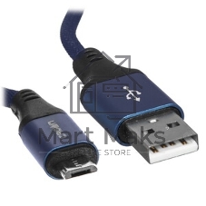 Кабель Crown USB - microUSB CMCU-3103M blue