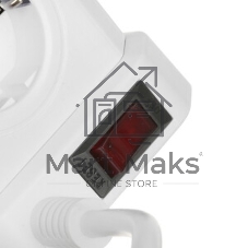 Сетевой фильтр Cablexpert Tower TWR-5-U4-W-2, 5 р, 10А, 4хUSB, 3.1А, 2 м, ур.защиты 4+, белый, коробка