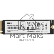 Накопитель SSD MSI SPATIUM M461, 2TB, M.2 2280, PCIe 4.0 x4, NVMe, R/W 5000/4200