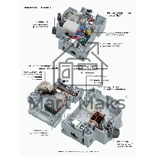 Автоматический выключатель дифференциального тока Гарнизон RCBO-50-2-50-4.5- C-100-S, АД-50 (селективный) 1P+N 50А/100мА, 4.5кА (C, тип АС)