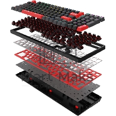 Клавиатура проводная A4Tech Bloody S98 (S98 RED) USB черный/красный