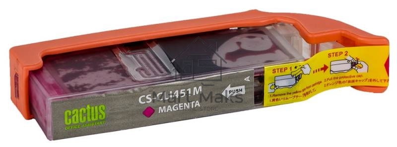 Картридж струйный Cactus CS-CLI451M пурпурный (10.2 мл) для Canon MG 6340/5440/IP7240