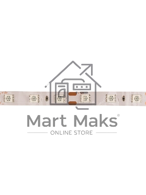 Лента светодиодная открытая, 10 мм, IP23, SMD 5050, 60 LED/m, 12 V, цвет свечения желтый