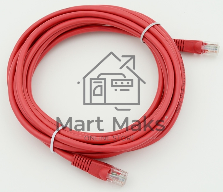 Патч-корд molded 5E Copper 5m красный