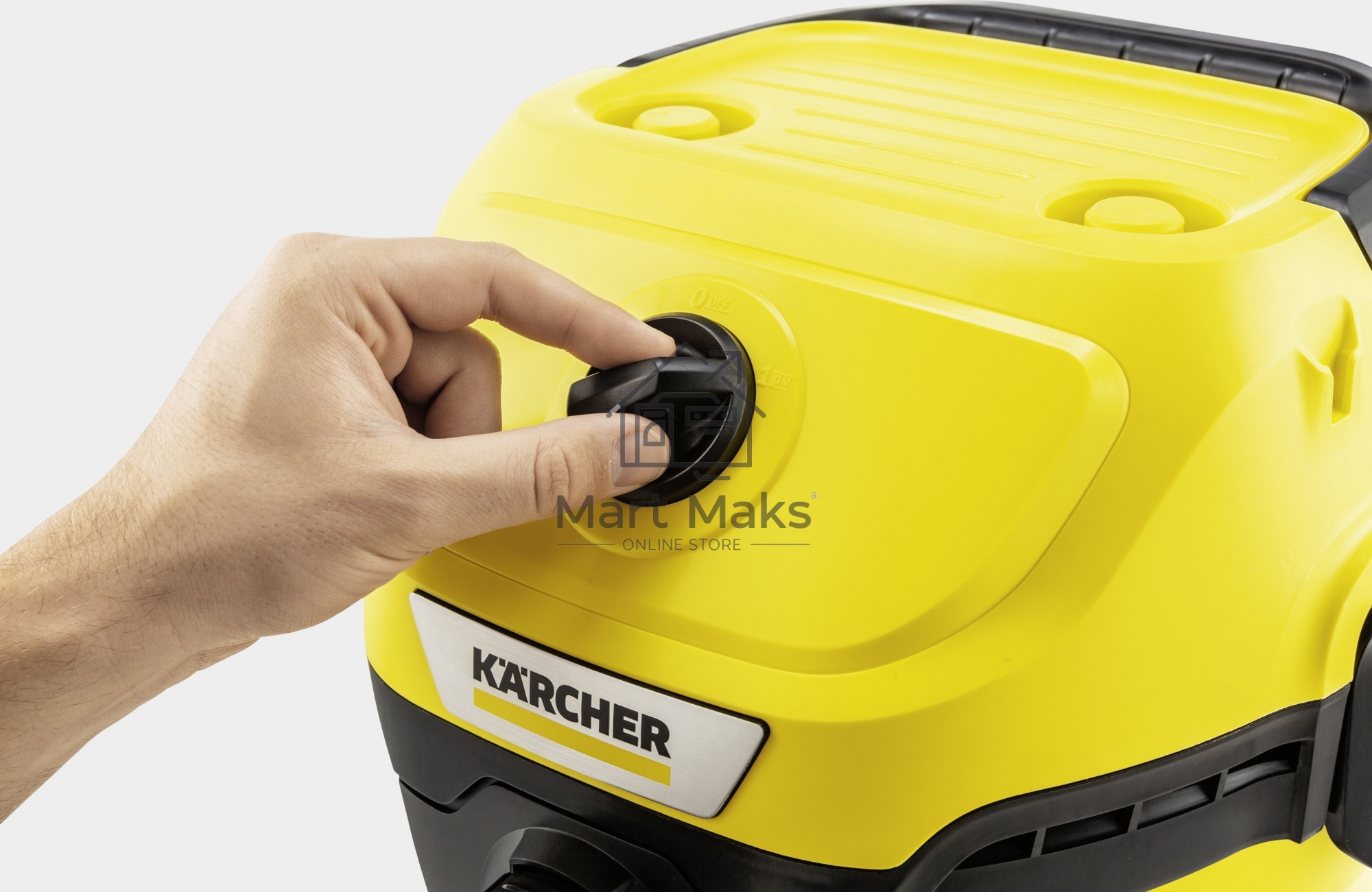 Строительный пылесос Karcher WD 3 S V-17/4/20 желтый, 1000 Вт, уборка сухая/сбор воды, пылесборник мешок/контейнер, 17 л