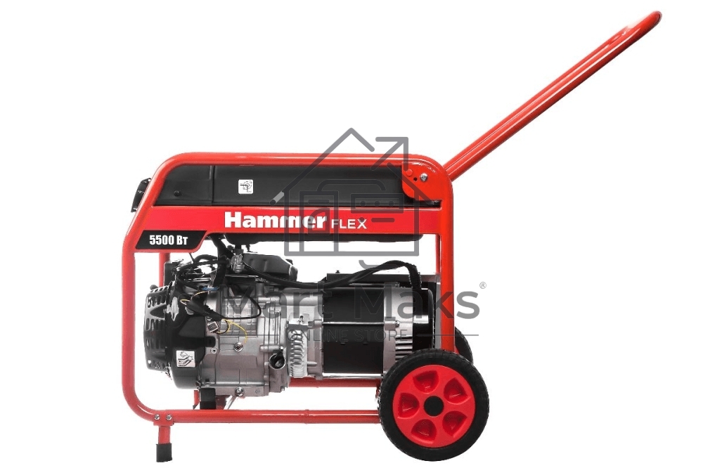 Бензоэлектростанция Hammer Flex GN6000T 5.5КВт 220В 50Гц бак 33л непр.13ч
