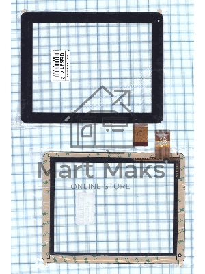 Сенсорное стекло (тачскрин) CTP195-080-A. черное