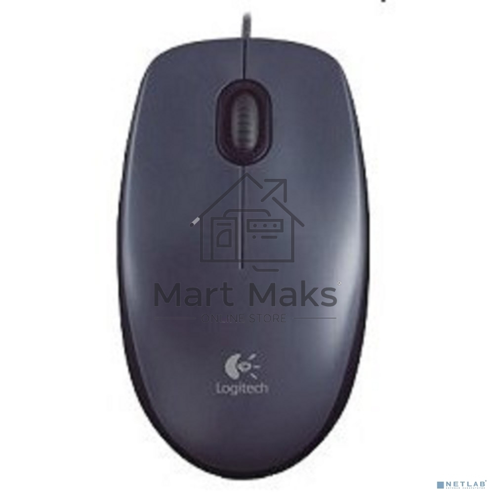 Мышь проводная Logitech M90 черный/серый, 1000 dpi, USB, кнопки - 3