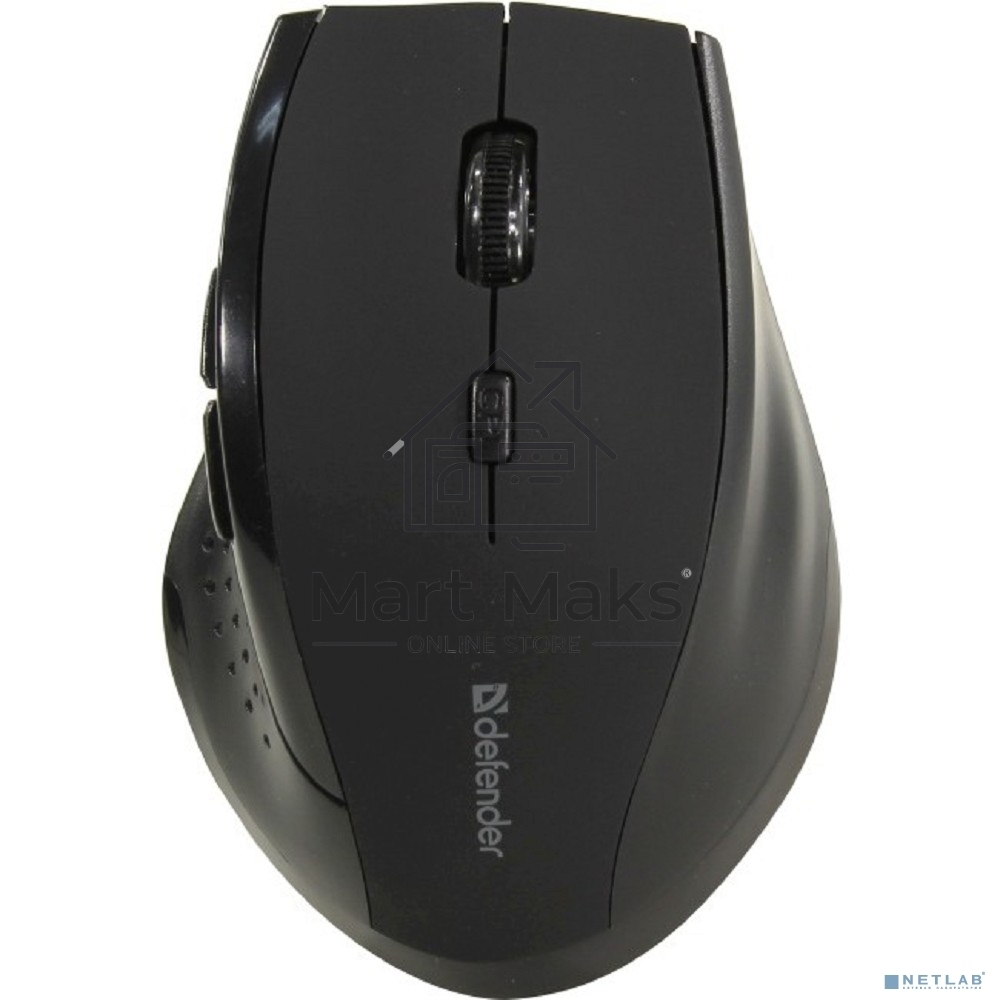 Мышь беспроводная Defender Accura MM-365 черный, 1600 dpi, радиоканал, USB, кнопки - 6