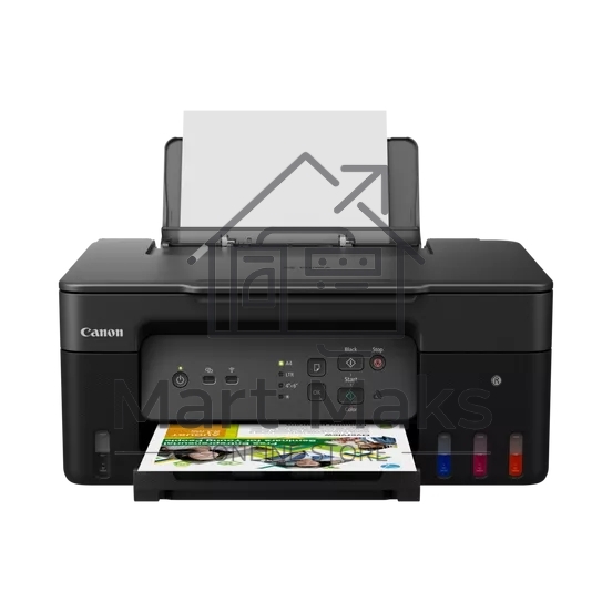 МФУ струйный Canon PIXMA G3430 (5989C009), A4, цветное, печ. 11 стр/мин. (ч/б) 6 стр/мин. (цвет), скан. до 3.16 стр/мин., 4800 x 1200 dpi (печать) 600x1200dpi (скан.), USB, Wi-Fi, Air Print, Mopria