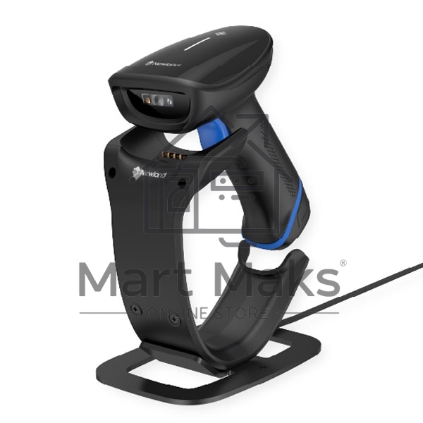 Сканер штрих-кодов HR2000 2D CMOS Wireless Bluetooth Handheld Reader with Stand/Docking Station and integrated USB-A cable