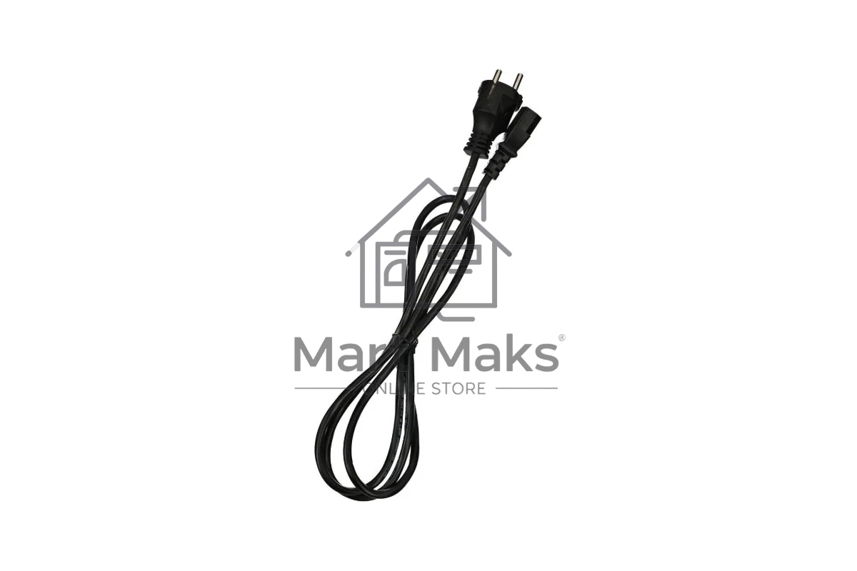 Кабель компьютер-розетка 220V EURO VDE 3G*1.0mm2 медь TELECOM TE021-CU 1,8м
