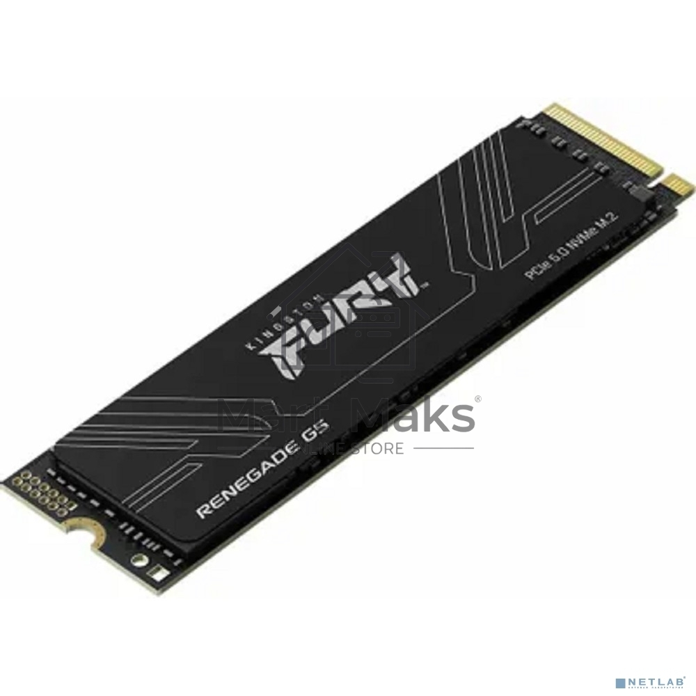 Твердотельный накопитель Kingston SSD Fury Renegade, 2048GB, M.2(22x80mm), NVMe, PCIe 5.0 x4, 3D TLC, R/W 14700/14000MB/s, IOPs 2 200 000/2 200 000, TBW 2000, DWPD 0.5 (12 мес)