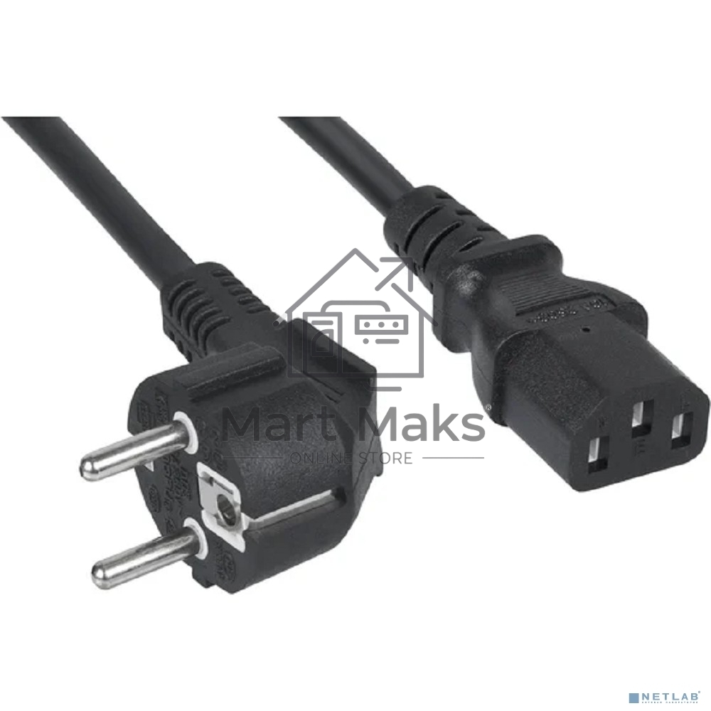 Кабель питания компьютера Cabeus PC-186-VDE-1.0-5M (Schuko+C13) (3x1.0), 5 м