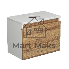 Комплект для ванной, 3 предмета (тумба Bau Dream Blackwood 50 + раковина чаша BAU Spectrum mini 47х24, белая, смеситель высокий Hotel Still)