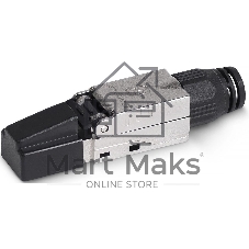 Коннектор Cabeus 8P8C-SH-C6+-TWP RJ45, кат. 6A, экр., со вставкой, прозрачный