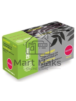 Картридж лазерный Cactus CS-TK5230Y желтый (2600 стр.) для Kyocera Ecosys M5521cdn/M5521cdw/P5021cdn/P5021cdw