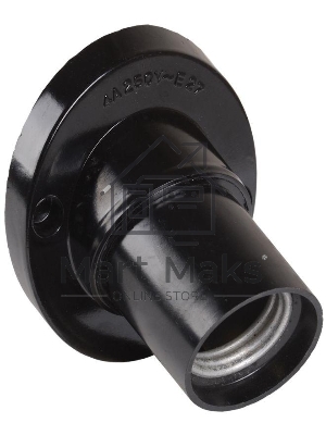 Патрон электрич. E27 Пкб27-04-К31 угловой настенный карболит. черный (с этикет.) ИЭК EPK13-04-01-K01